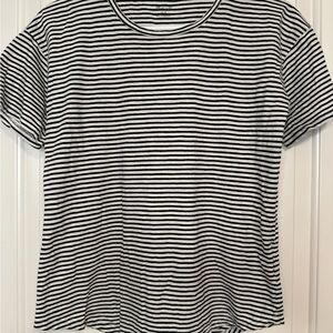 Madewell Classic Black and White Striped Women's Top Size S